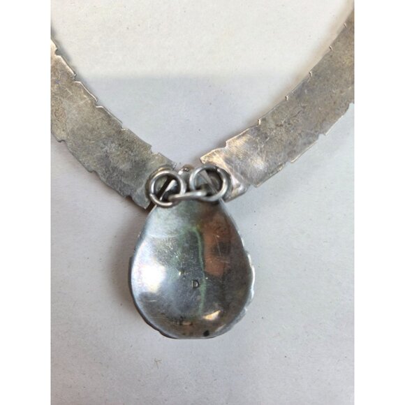 Vintage Native American Necklace Turquoise & Multi Stone Makers Mark Test 925 - Picture 8 of 13